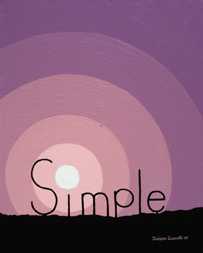 “Simple” – Inspirational Painting for Wellbeing. Posted on September 8, 